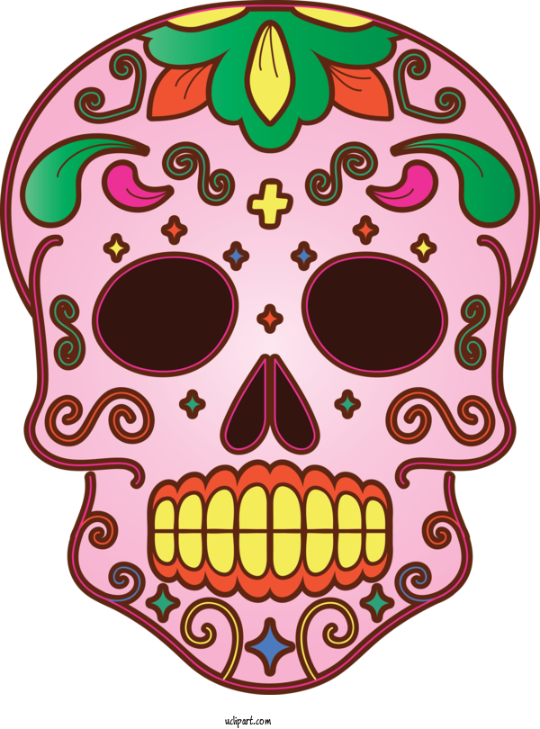 Free Holidays Drawing Day Of The Dead Watercolor Painting For Day Of The Dead Clipart Transparent Background