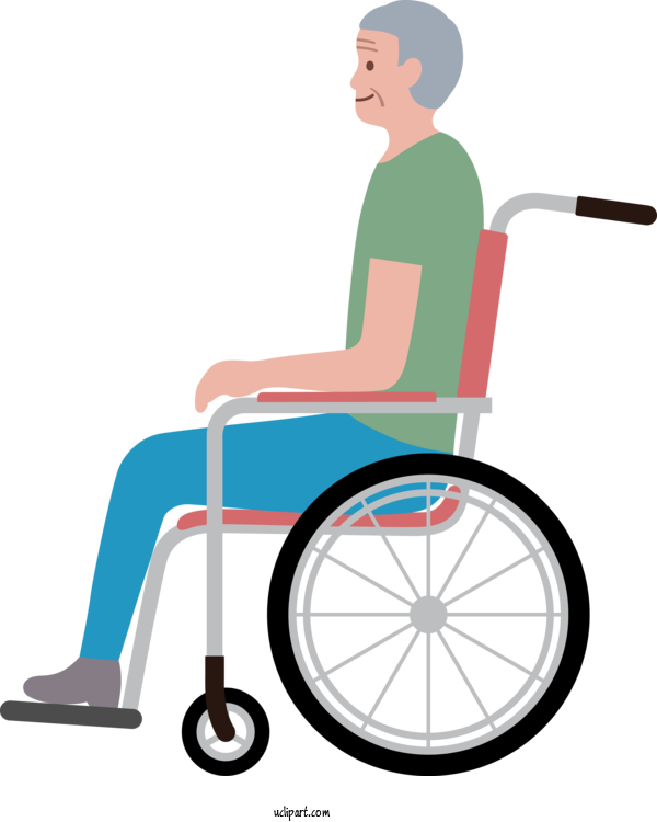 Free People Chair Wheelchair Sitting For Elderly Clipart Transparent Background