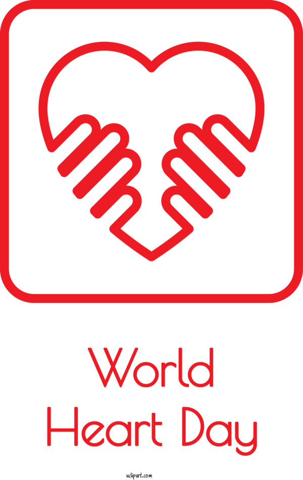 Free Holidays Logo Royalty Free For World Heart Day Clipart Transparent Background