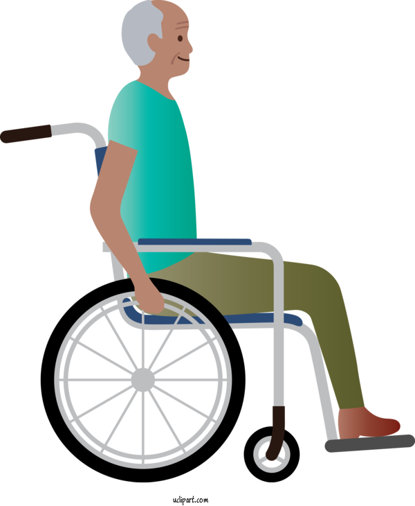 Free People Wheelchair Royalty Free Old Age For Elderly Clipart Transparent Background