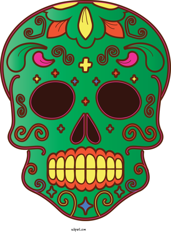 Free Holidays Festival De Las Calaveras Day Of The Dead Drawing For Day Of The Dead Clipart Transparent Background