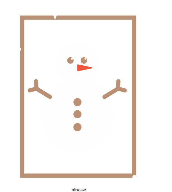 Free Holidays Snowman Cartoon Drawing For Christmas Clipart Transparent Background