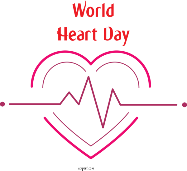 Free Holidays Diagram Meter Line For World Heart Day Clipart Transparent Background
