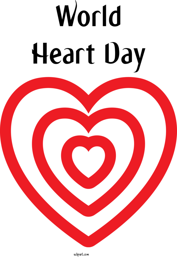Free Holidays Line Heart Symbol For World Heart Day Clipart Transparent Background
