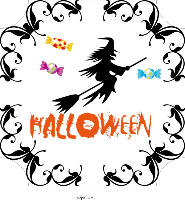 Free Holidays Visual Arts Design For Halloween Clipart Transparent Background