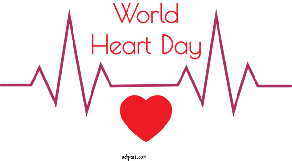 Free Holidays Logo Valentine's Day Line For World Heart Day Clipart Transparent Background