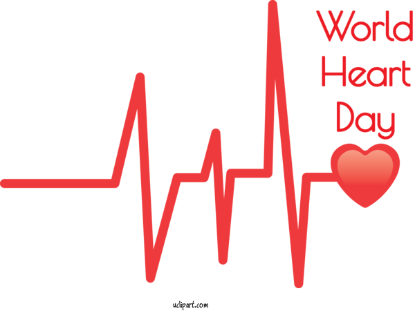 Free Holidays Logo Human Body Font For World Heart Day Clipart Transparent Background