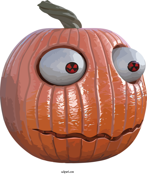 Free Holidays Jack O' Lantern Squash Gourd For Halloween Clipart Transparent Background