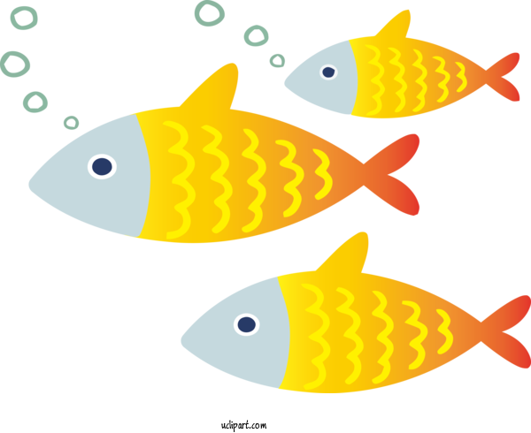 Free Animals Line Fish Design For Fish Clipart Transparent Background