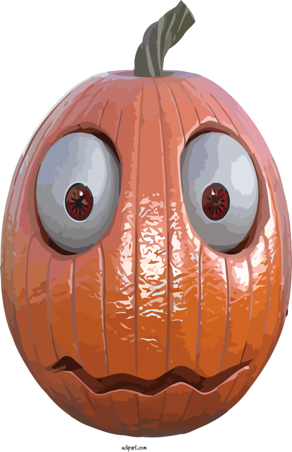 Free Holidays Jack O' Lantern Calabaza Squash For Halloween Clipart Transparent Background
