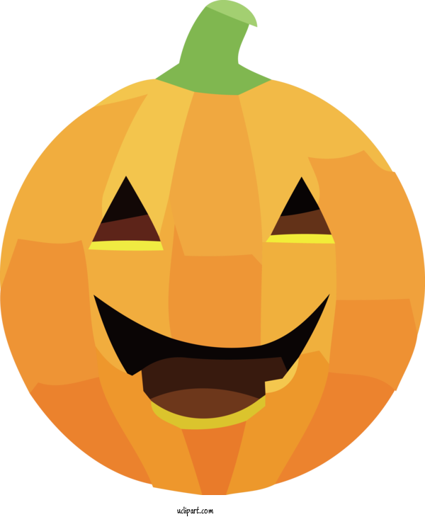 Free Holidays Jack O' Lantern Squash Winter Squash For Halloween Clipart Transparent Background
