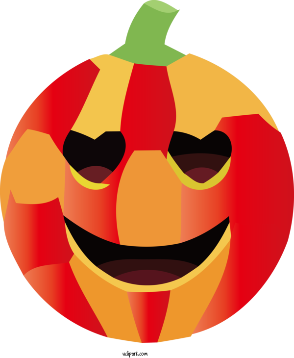 Free Holidays Jack O' Lantern Cartoon Vegetable For Halloween Clipart Transparent Background