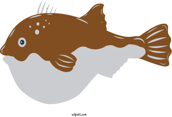 Free Animals Fugu Fish Tetraodon For Fish Clipart Transparent Background