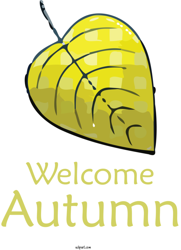 Free Nature Yellow Meter Leaf For Autumn Clipart Transparent Background