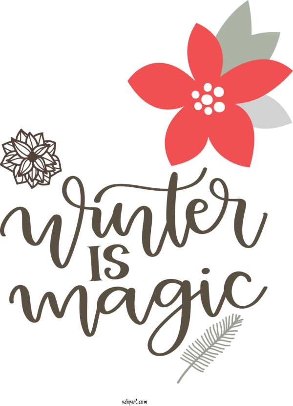 Free Nature Cut Flowers Logo Floral Design For Winter Clipart Transparent Background