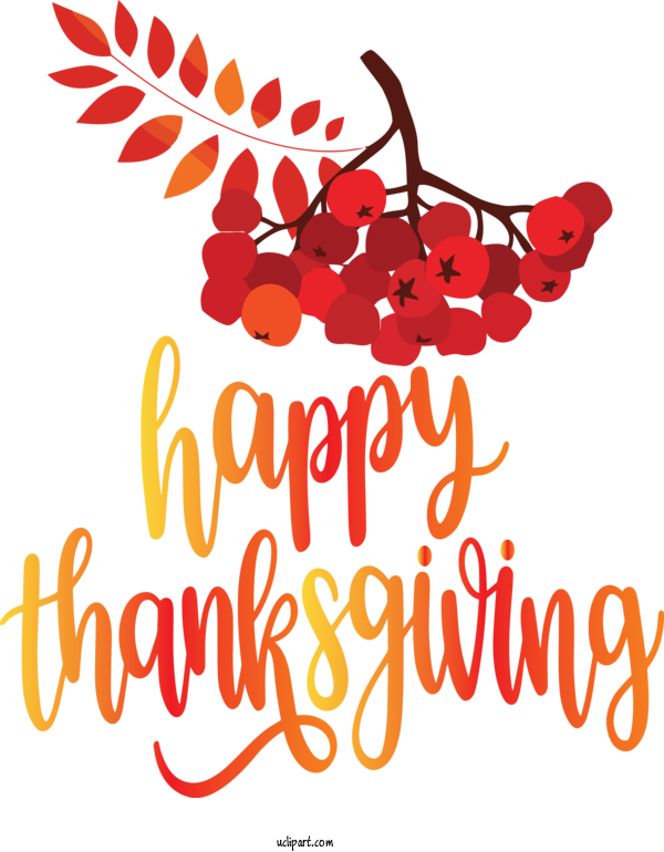 Free Holidays Logo Text Line For Thanksgiving Clipart Transparent Background