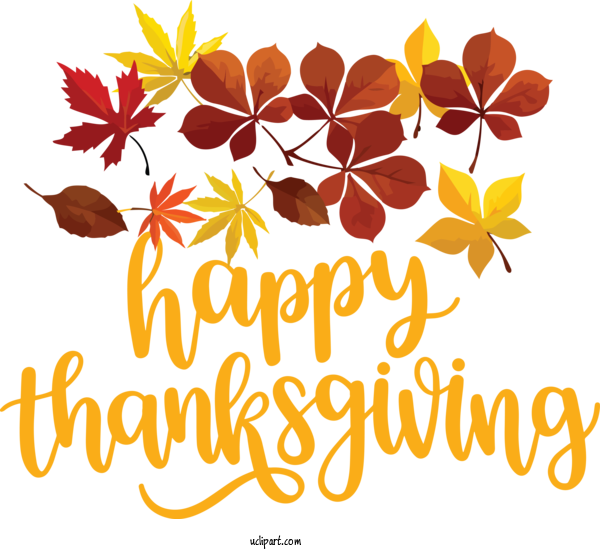 Free Holidays Leaf Floral Design Yellow For Thanksgiving Clipart Transparent Background
