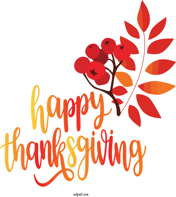 Free Holidays Floral Design Logo Design For Thanksgiving Clipart Transparent Background