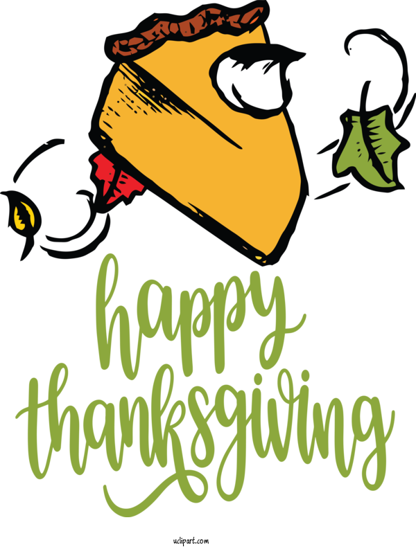 Free Holidays Logo Cartoon Yellow For Thanksgiving Clipart Transparent Background
