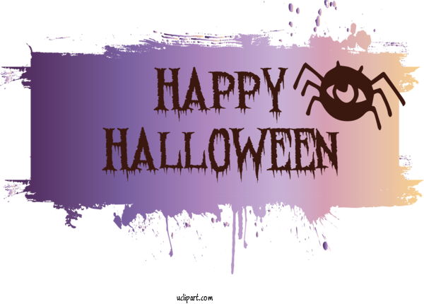 Free Holidays Design Poster Royalty Free For Halloween Clipart Transparent Background