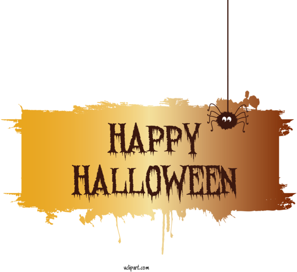 Free Holidays Logo Rectangle M Text For Halloween Clipart Transparent Background