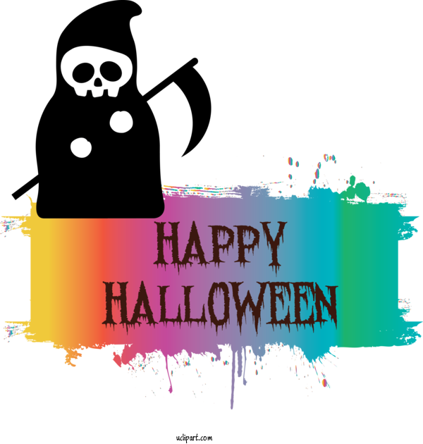 Free Holidays Cartoon Drawing Watercolor Painting For Halloween Clipart Transparent Background