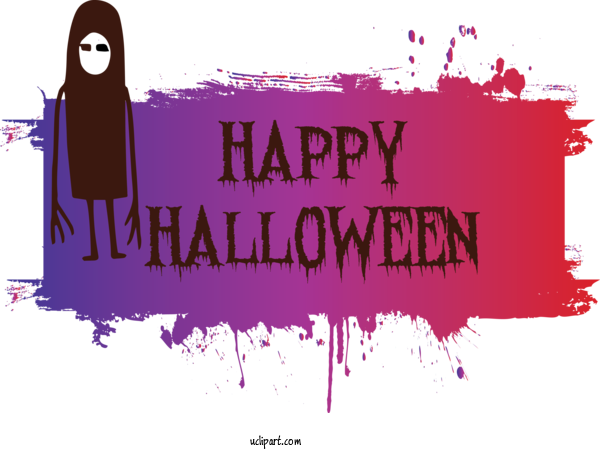 Free Holidays Design Poster Royalty Free For Halloween Clipart Transparent Background
