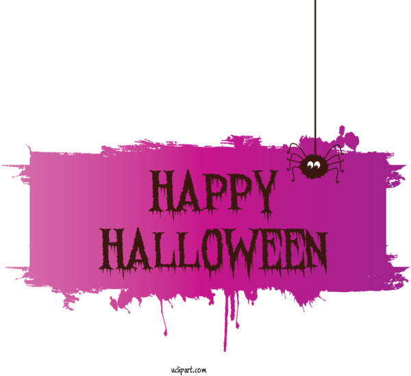 Free Holidays Logo Rectangle M Font For Halloween Clipart Transparent Background