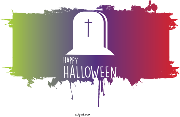 Free Holidays Poster Logo Design For Halloween Clipart Transparent Background