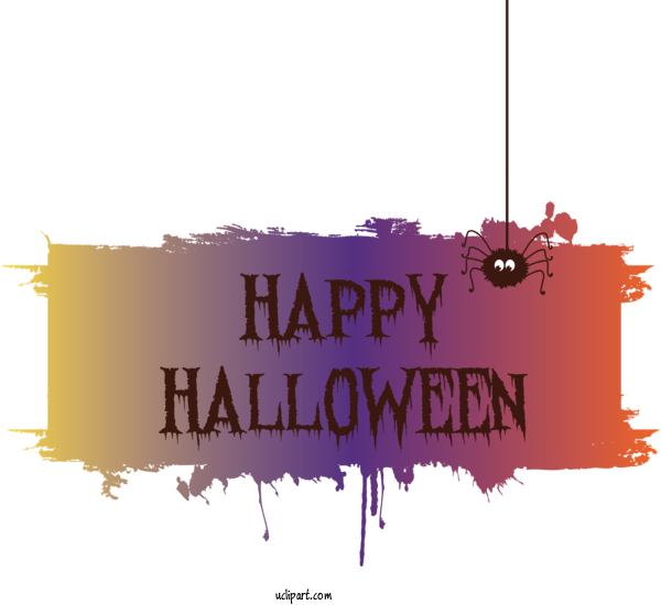 Free Holidays Logo Rectangle M Font For Halloween Clipart Transparent Background
