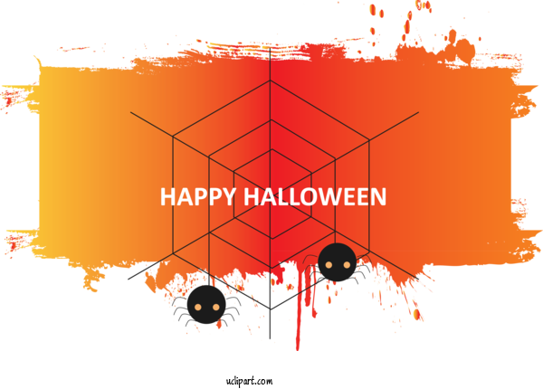 Free Holidays Design Poster Text For Halloween Clipart Transparent Background