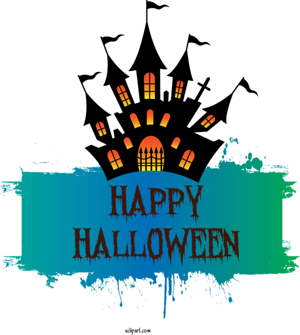 Free Holidays Line Art Silhouette Royalty Free For Halloween Clipart Transparent Background