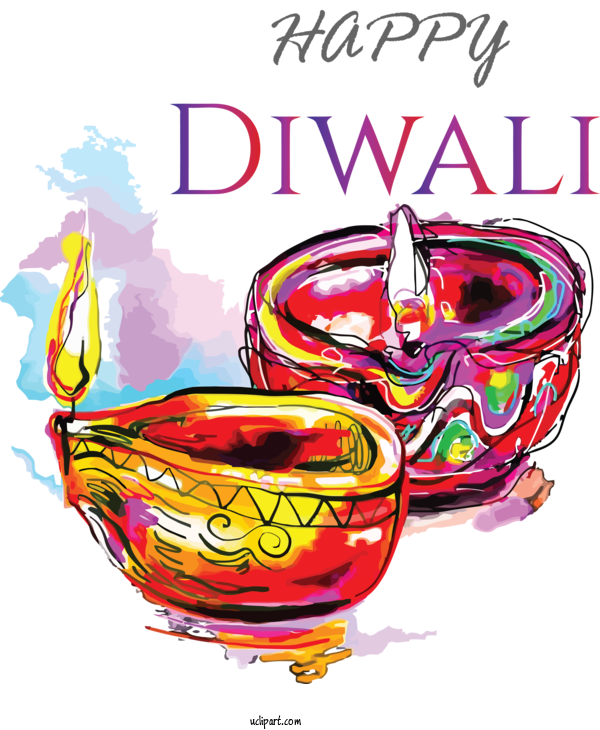 Free Holidays Diwali Festival Drawing For Diwali Clipart Transparent Background
