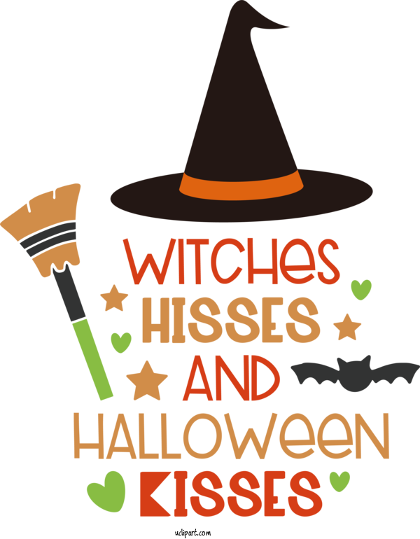 Free Holidays Logo Line Text For Halloween Clipart Transparent Background