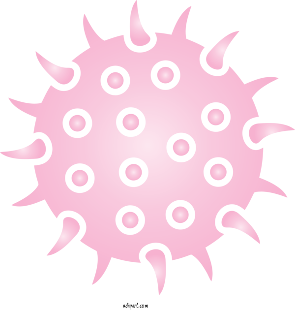 Free Medical Coronavirus Circle Virus For Virus Clipart Transparent Background