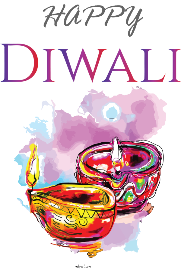 Free Holidays Diwali Festival Drawing For Diwali Clipart Transparent Background