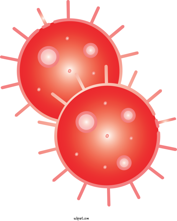 Free Medical Sphere Red Orange For Virus Clipart Transparent Background