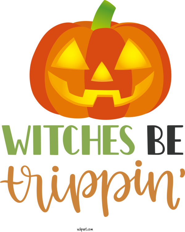Free Holidays Jack O' Lantern Natural Foods Vegetable For Halloween Clipart Transparent Background