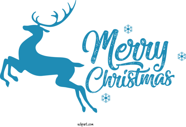 Free Holidays Reindeer Deer Line Art For Christmas Clipart Transparent Background