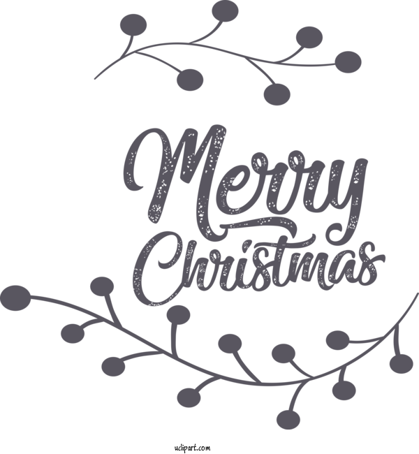 Free Holidays Logo Design Text For Christmas Clipart Transparent Background