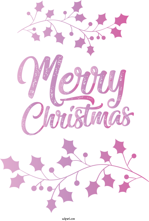 Free Holidays Floral Design Design Lilac For Christmas Clipart Transparent Background