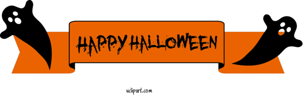Free Holidays Logo Design Cartoon For Halloween Clipart Transparent Background