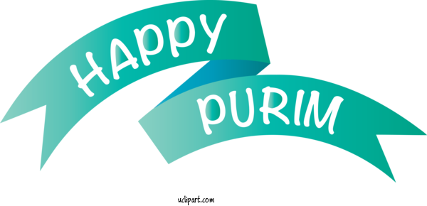 Free Holidays Logo Aqua M Font For Purim Clipart Transparent Background