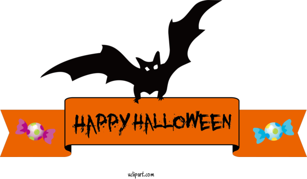 Free Holidays Cartoon Logo Line Art For Halloween Clipart Transparent Background