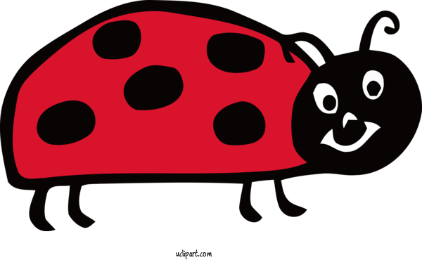 Free Animals Insect Cartoon Design For Ladybird Clipart Transparent Background