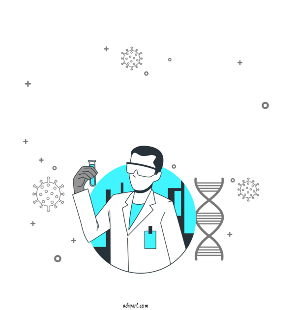 Free Medical Laboratory Scientist Cartoon For Coronavirus Clipart Transparent Background