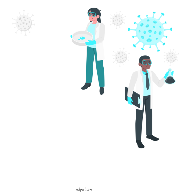 Free Medical Chemistry Laboratory Research For Coronavirus Clipart Transparent Background