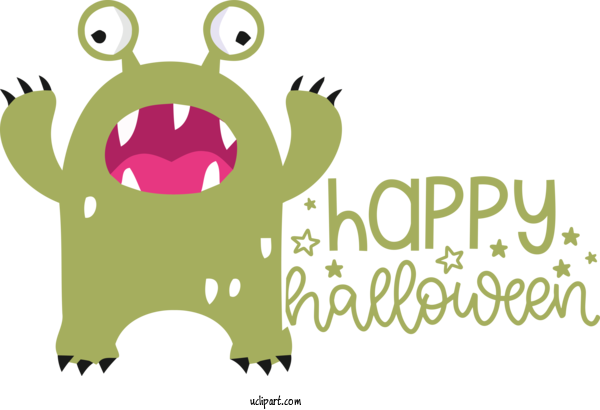 Free Holidays Logo Snout Cartoon For Halloween Clipart Transparent Background