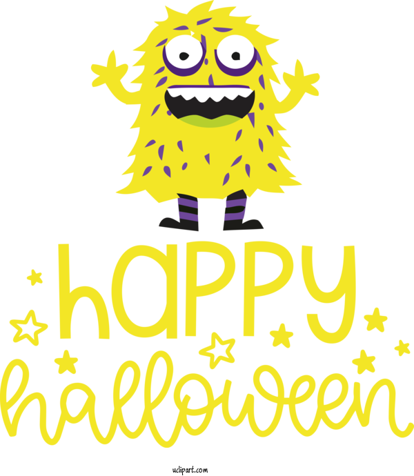 Free Holidays Logo Smiley Yellow For Halloween Clipart Transparent Background