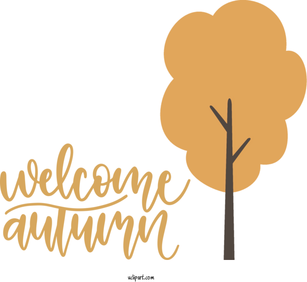 Free Nature Flower Logo Text For Autumn Clipart Transparent Background